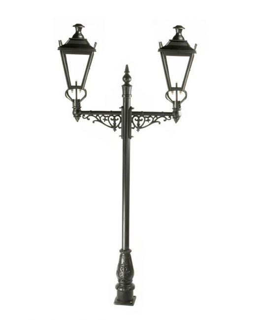 Double Headed Dorchester Lamp post in Black Double Headed Dorchester Lamp post in Black