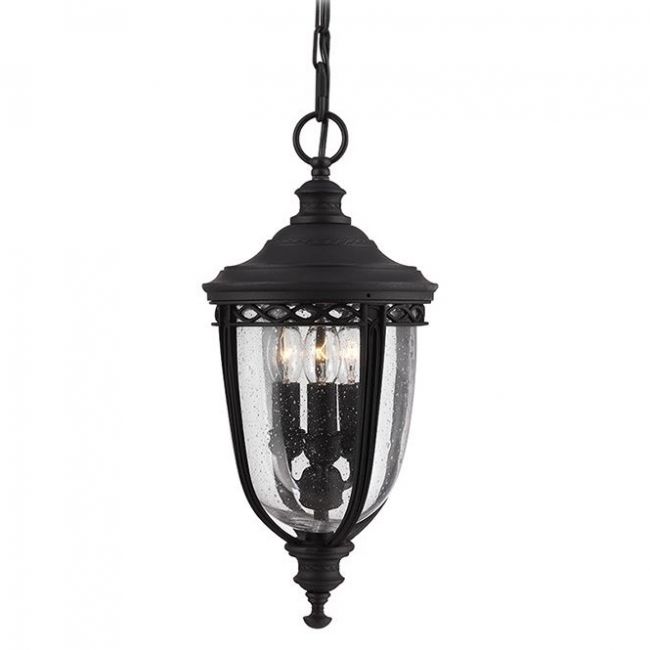 "Winsford" Black English Manor Hanging Porch Light "Winsford" Black English Manor Hanging Porch Light