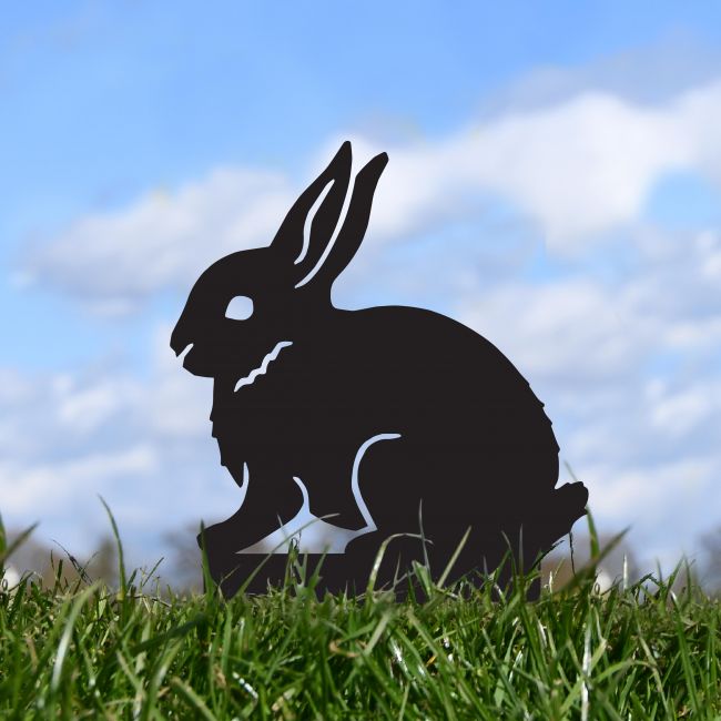 Black Leveret Hare Silhouette in Situ Black Leveret Hare Silhouette in Situ