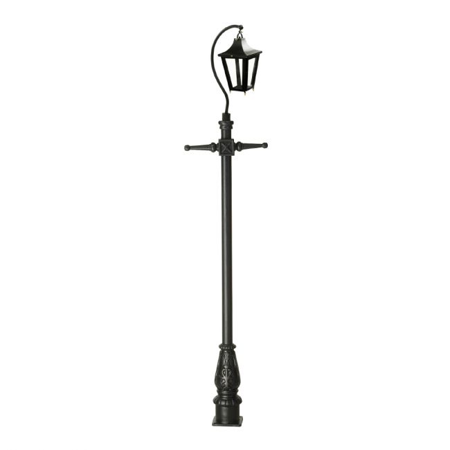 Black Lincoln Swan Neck & Lamp Post - 2.9m Black Lincoln Swan Neck & Lamp Post - 2.9m