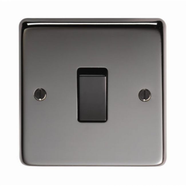 20 Amp Single Switch Light Switch Finished in a Black Nickel 20 Amp Single Switch Light Switch Finished in a Black Nickel