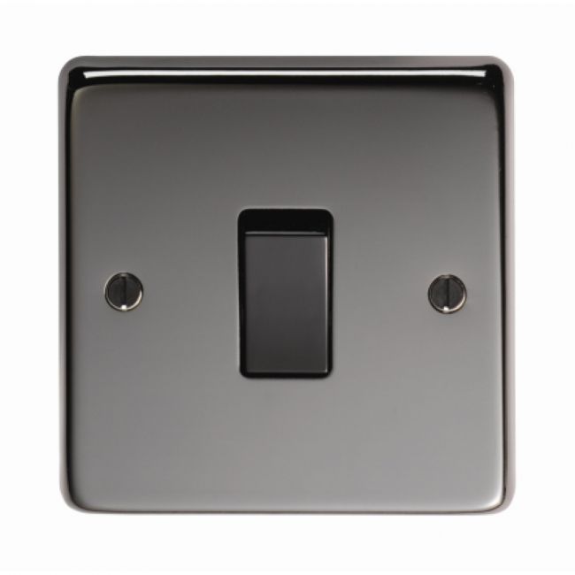 Black Nickle 10 Amp Single Light Switch Black Nickle 10 Amp Single Light Switch