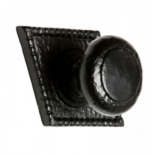 Black Ornate Diamond Iron Door Knobs Black Ornate Diamond Iron Door Knobs