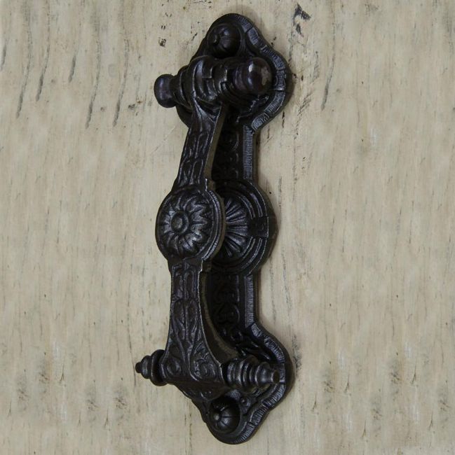 Ornate Regency Door Knocker in Black  Ornate Regency Door Knocker in Black