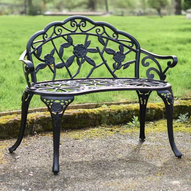 Black Rose Design Bench - Thumbnail Black Rose Design Bench - Thumbnail