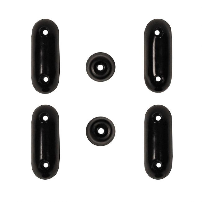 Set of Rubber Buffers in Black Set of Rubber Buffers in Black