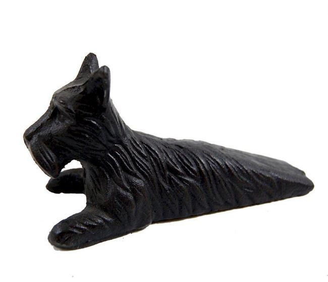 Black Scotty Dog Door Wedge