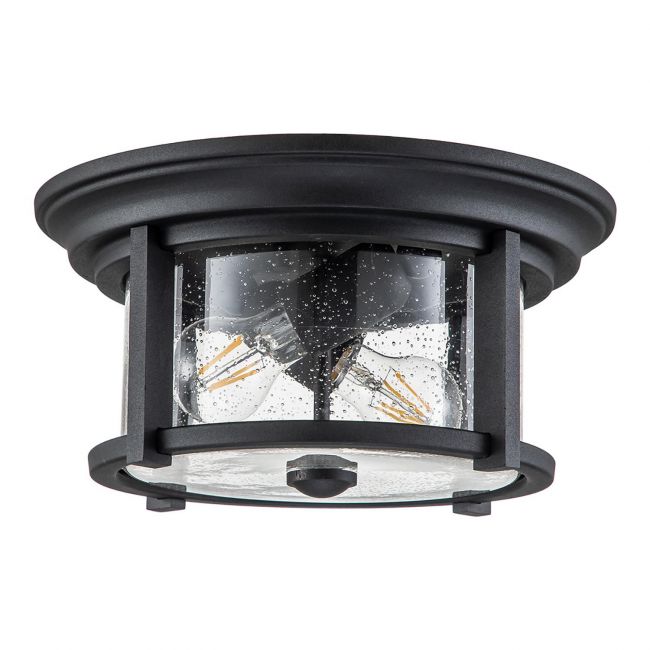 Black Steel "Harrison" Classic Modern Flush Ceiling Light Black Steel "Harrison" Classic Modern Flush Ceiling Light