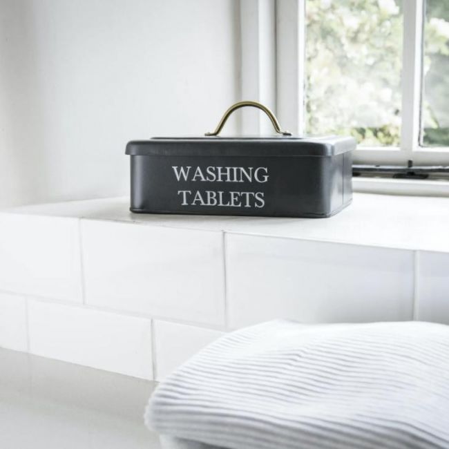 Black Washing Tablets Storage Box Black Washing Tablets Storage Box