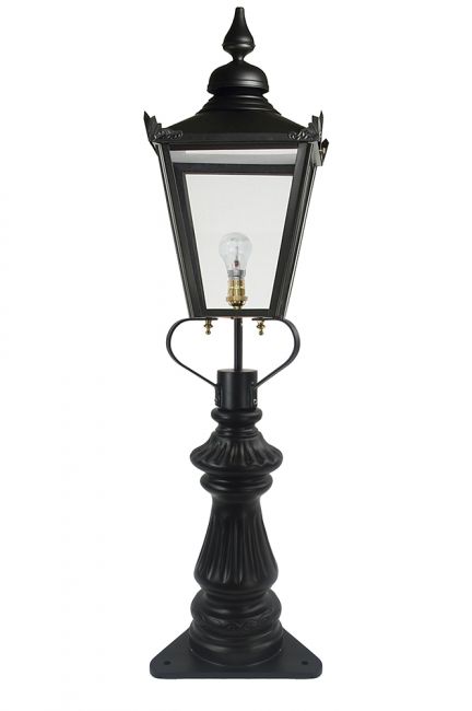 Black Victorian Fluted Patio & Driveway Light 103cm Black Victorian Fluted Patio & Driveway Light 103cm