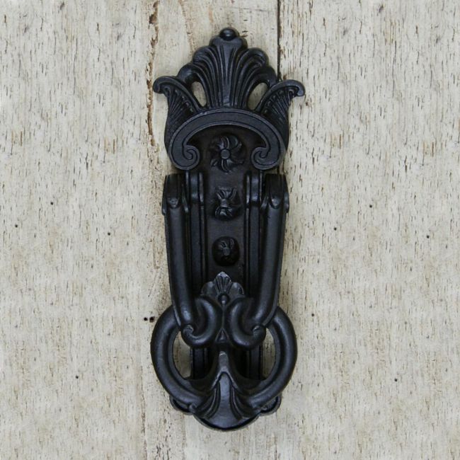 Victorian Style Door Knocker in Black  Victorian Style Door Knocker in Black