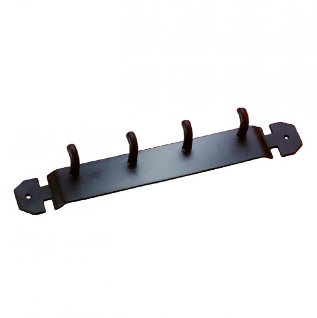 Four Hook Blacksmith Style Fireside Tool Rack Four Hook Blacksmith Style Fireside Tool Rack