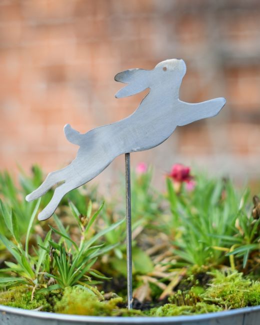 Bounding Hare Artistic Plant Pot Spike - Set of Two Bounding Hare Artistic Plant Pot Spike - Set of Two