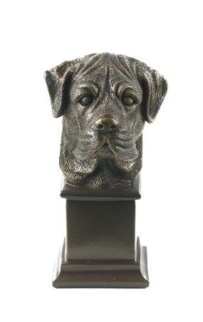 Boxer Bronze Dog Bust