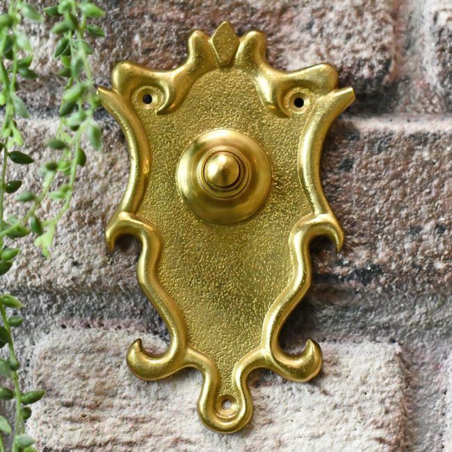 Brass Bell push to wire to chime Brass Bell push to wire to chime