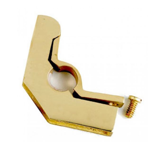Brass Hinged Bracket with Flat Head Screw - 5/8" Brass Hinged Bracket with Flat Head Screw - 5/8"