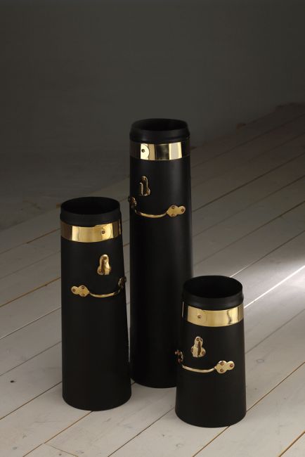 Brass and Black Coated Chimneys Brass and Black Coated Chimneys