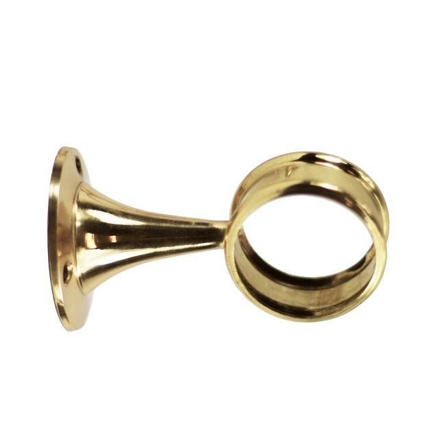 Polished Brass Medium Ring Bracket Polished Brass Medium Ring Bracket