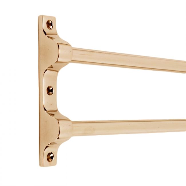 Two Hole Polished Brass Window Security Fitting