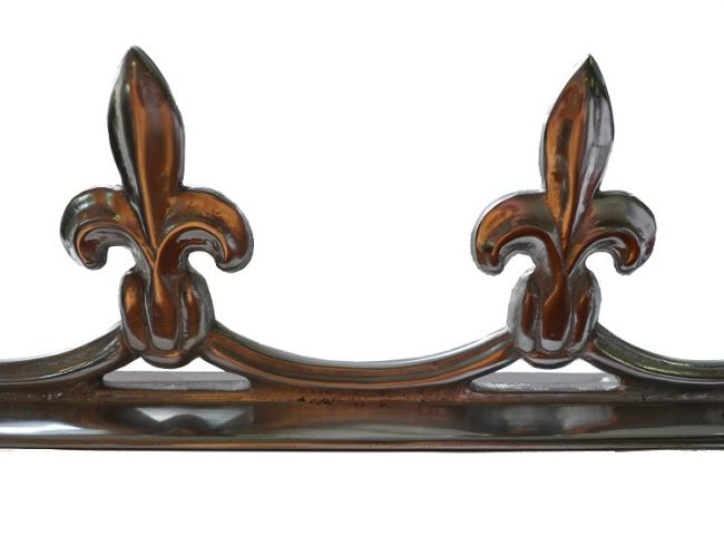 Aluminium Bridled Fleur de Lys Cresting (600mm)