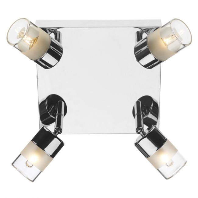 Bright Chrome Adjustable Bathroom Spot Lights Bright Chrome Adjustable Bathroom Spot Lights