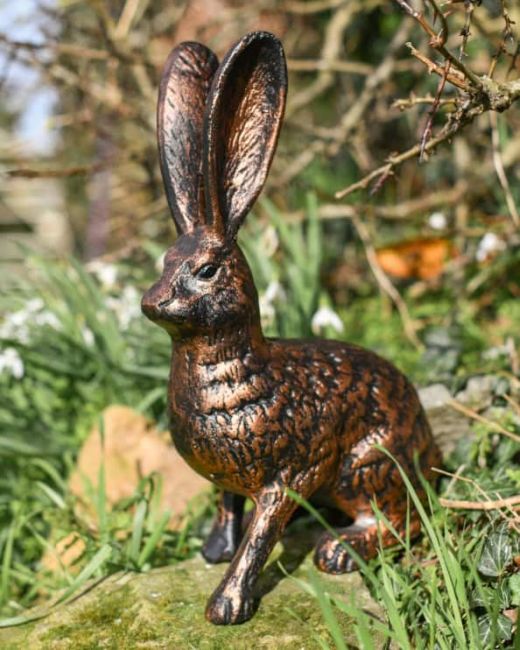 Bronze Cast Aluminium "Clover" The Sitting Rabbit Garden Sculpture Main Bronze Cast Aluminium "Clover" The Sitting Rabbit Garden Sculpture Main