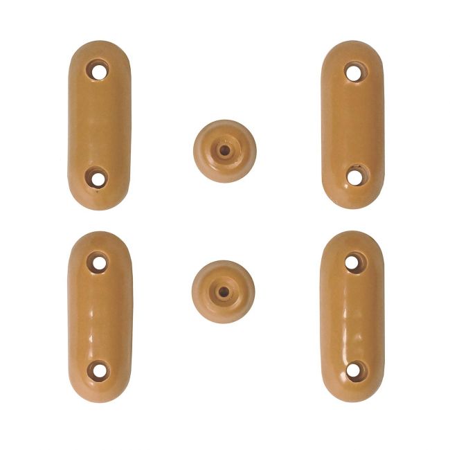 Set of the Brown Rubber Buffers Set of the Brown Rubber Buffers