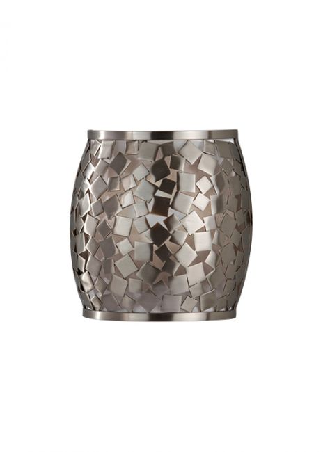 "Highstone Avenue" Brushed Steel Mosaic Wall Light "Highstone Avenue" Brushed Steel Mosaic Wall Light