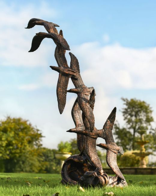 Bronze Seagull Flock Cast Aluminium Sculpture Bronze Seagull Flock Cast Aluminium Sculpture