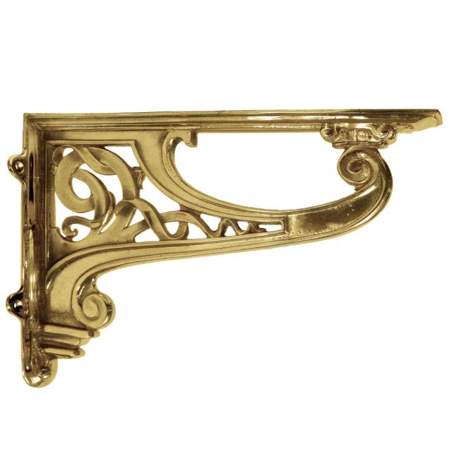 Polished brass Celtic style Shelf Bracket Polished brass Celtic style Shelf Bracket