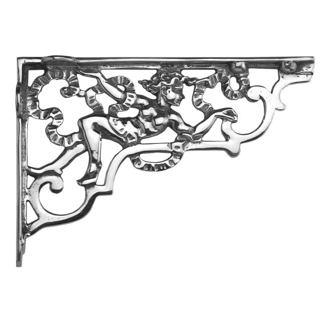 Cherub wall bracket finished in bright chrome Cherub wall bracket finished in bright chrome