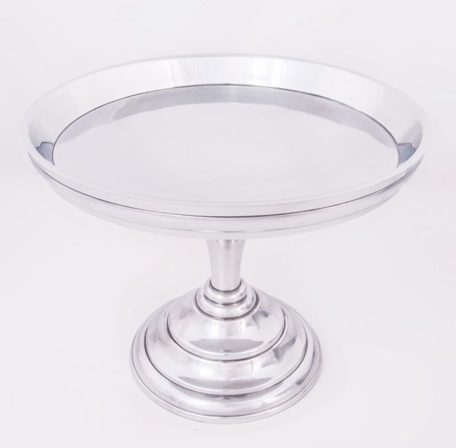 “Dame Astrid” Medium Polished Aluminium Cake Stand “Dame Astrid” Medium Polished Aluminium Cake Stand