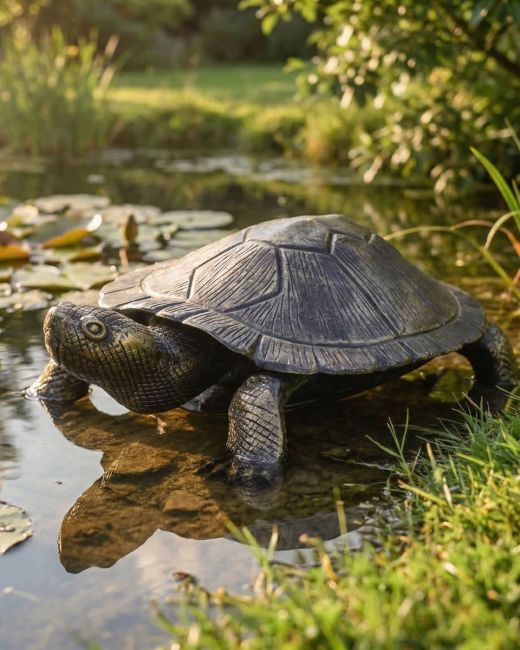 Cast Aluminium "Free Roam" Turtle Garden Sculpture digital illustration Cast Aluminium "Free Roam" Turtle Garden Sculpture digital illustration