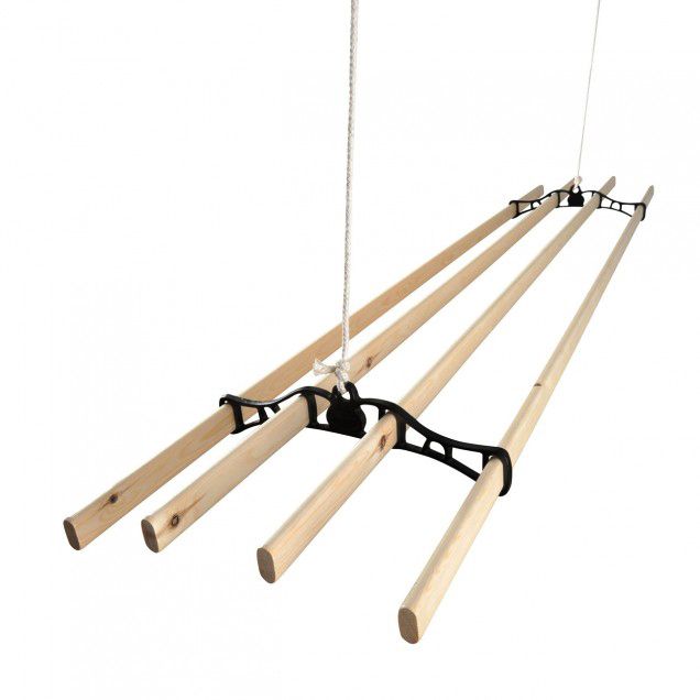 Cast iron & wood clothes airer