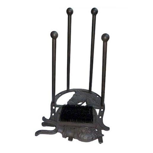 Cast Iron "Horse" Boot Brush & Scrapper Welly Rack in a Rustic Finish
