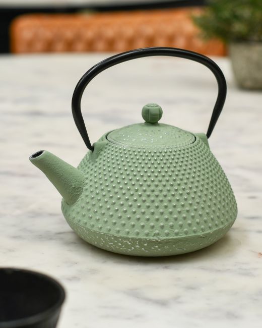 Cast Iron Mint "Maebashi" Japanese Inspired Teapot Cast Iron Mint "Maebashi" Japanese Inspired Teapot