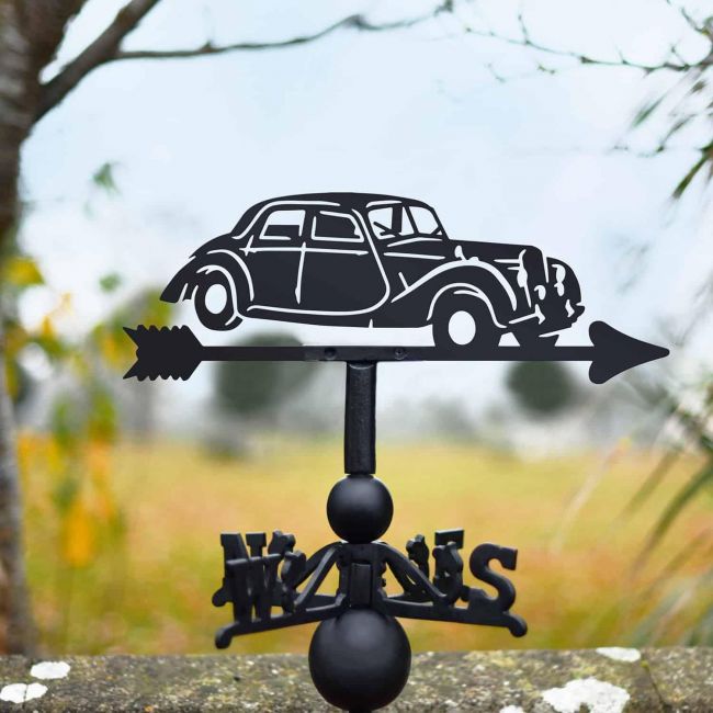 Cast Iron & Steel 1952 Riley RM Weathervane Cast Iron & Steel 1952 Riley RM Weathervane