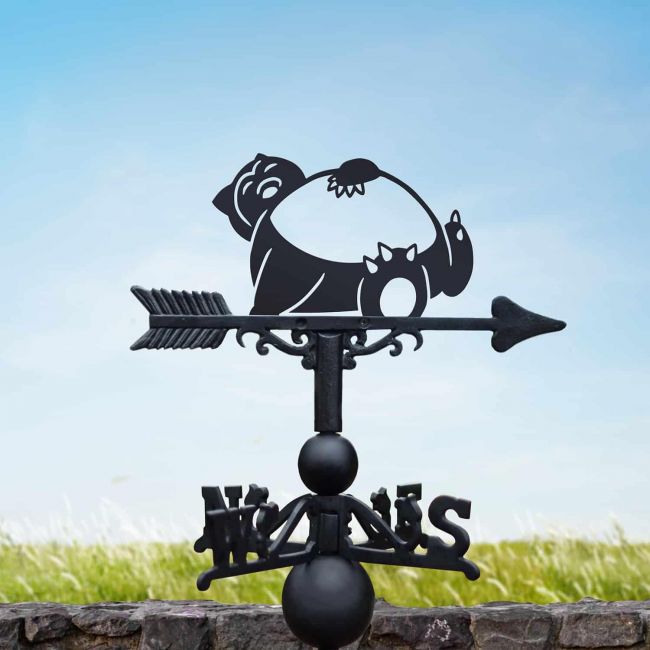 Cast Iron & Steel First Evolution Giant Monster Weathervane Cast Iron & Steel First Evolution Giant Monster Weathervane