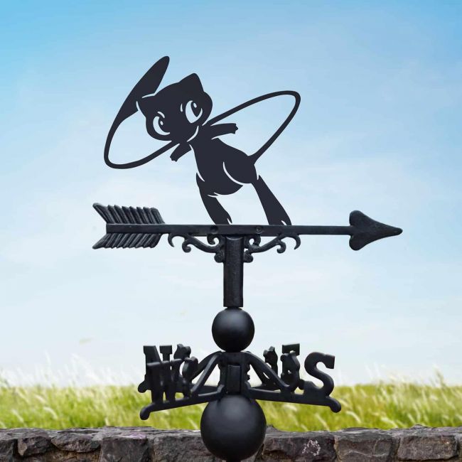 Cast Iron & Steel Generation I Psychic Character Weathervane Cast Iron & Steel Generation I Psychic Character Weathervane