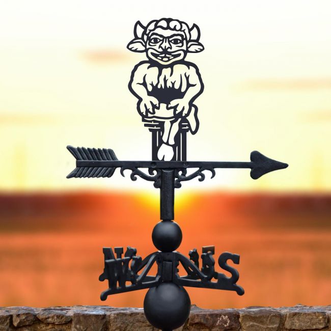 Cast Iron & Steel Lincoln Imp Weathervane Cast Iron & Steel Lincoln Imp Weathervane