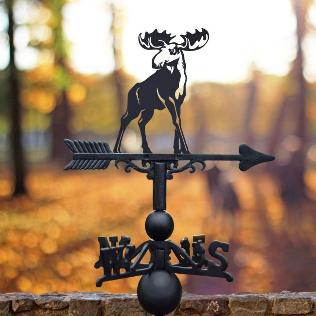 Cast Iron & Steel Moose Weathervane Cast Iron & Steel Moose Weathervane
