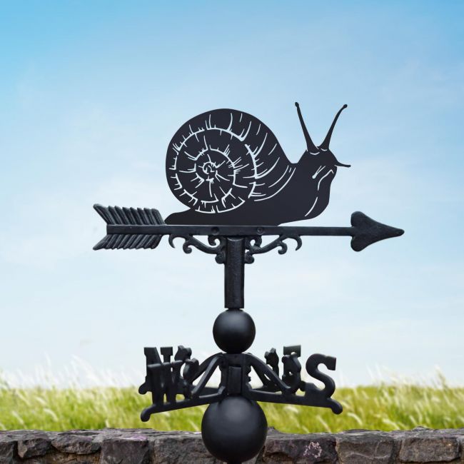 Cast Iron & Steel Snail Weathervane Cast Iron & Steel Snail Weathervane