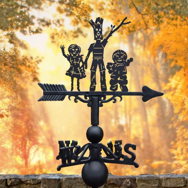 Three Woodland Characters Weathervane Three Woodland Characters Weathervane