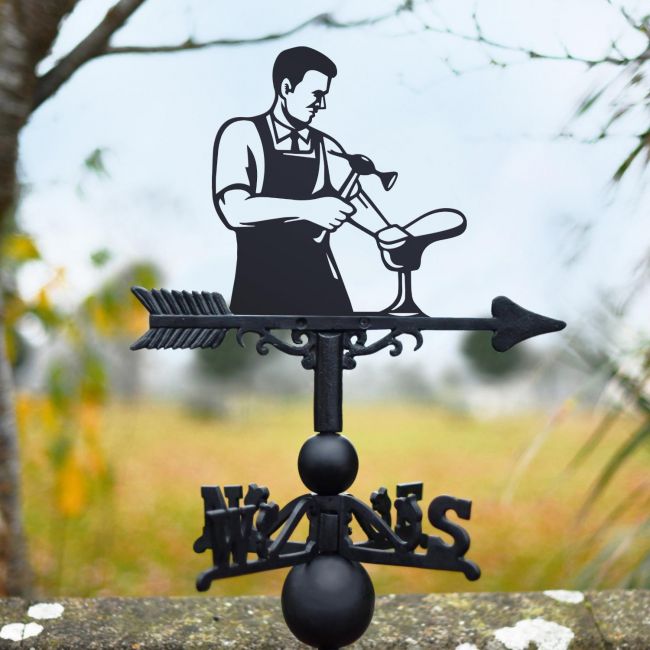 Cast Iron & Steel Cobbler Weathervane Cast Iron & Steel Cobbler Weathervane