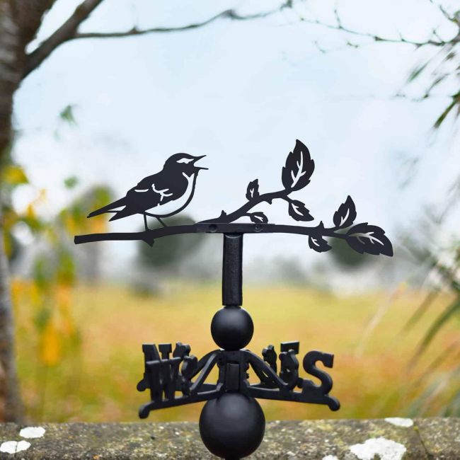 Cast Iron & Steel Wood Warbler Weathervane Cast Iron & Steel Wood Warbler Weathervane