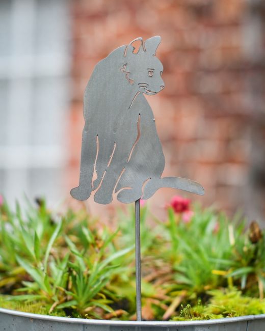 Cat Artistic Plant Pot Spike - Set of Two