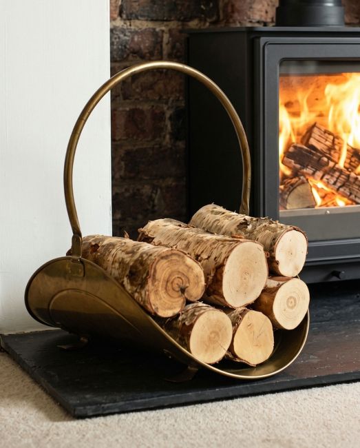 “Houghton Avenue” Antique Style Log Holder in Situ “Houghton Avenue” Antique Style Log Holder in Situ