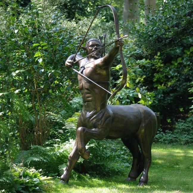 Centaur Garden Sculpture Finished in Bronze