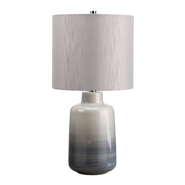 Light Grey and Blue Ceramic Table Lamp Light Grey and Blue Ceramic Table Lamp