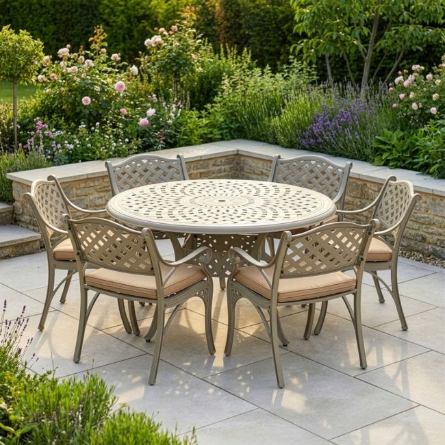 Champagne "Milford" Six Seater Furniture Set digital illustration